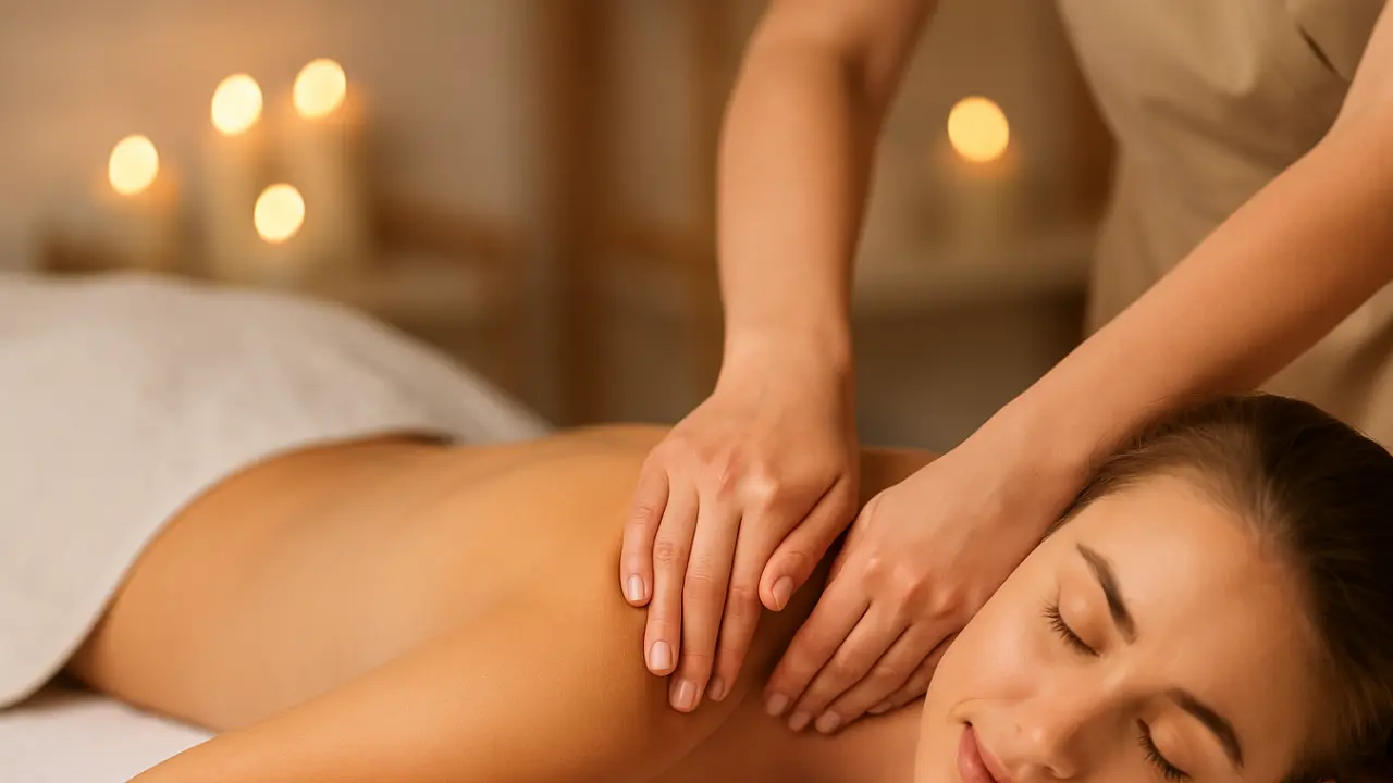 massoterapeuta fazendo massagem